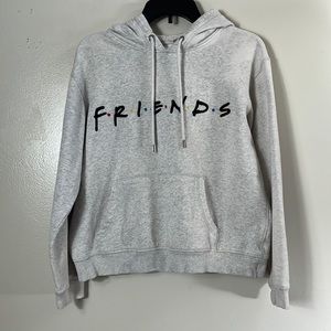H&M Sweater Women’s Size S Gray "Friends” Graphic Long Sleeves Hoodie